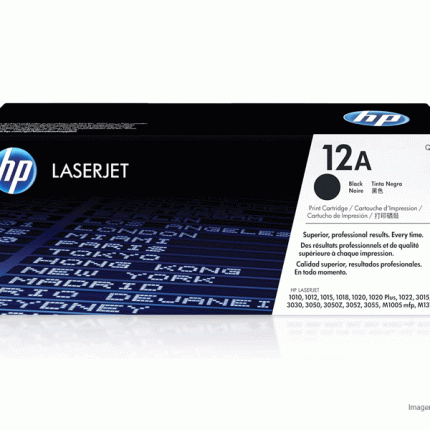 Toner HP Q2612A 12A LaserJet 1020 1022 3015 Negro 2,000 páginas