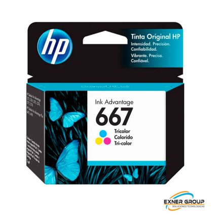 Cartucho de Tinta HP 667 Tricolor (Original)
