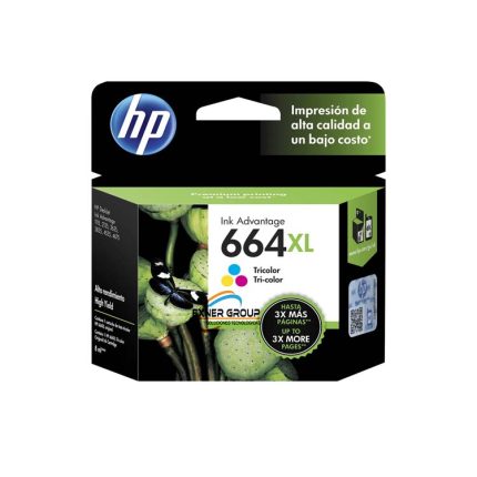 Cartucho de Tinta HP 664XL Tricolor (Original)
