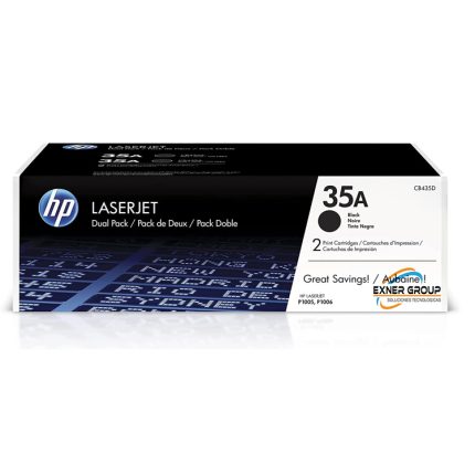 Tóner HP CB435AD 35AD Negro Dual pack Original