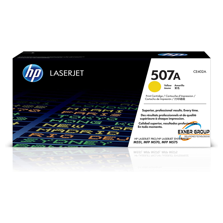 CE402A Tóner HP CE402A 507A Yellow Original