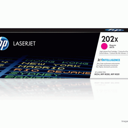 Toner HP 202X CF503X Magenta para LaserJet Pro M254 2,500 Páginas