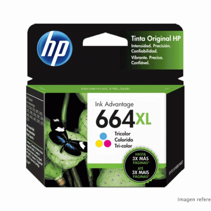 Tinta HP F6V30AL 664XL color DeskJet 2135 3635 4535 330 páginas