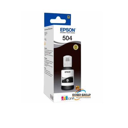 Botella de Tinta Epson 504 Negro(Original)