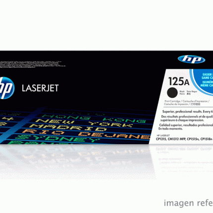 Toner HP CB540A 125A LaserJet CP1215 CM1312 Negro 2,200 Paginas