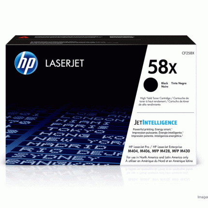 Toner HP CF258X 58X Negro LaserJet Pro M404 10,000 Páginas