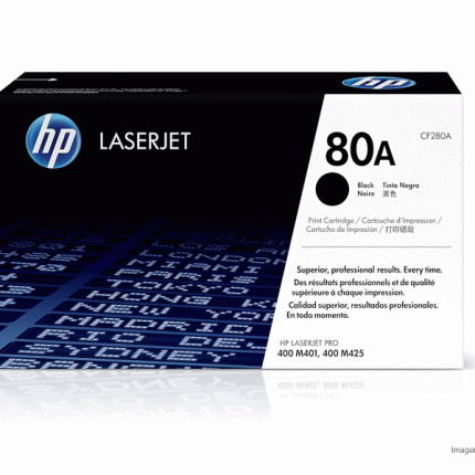Toner HP CF280A 80A M425dn M401d Negro 2,700 páginas