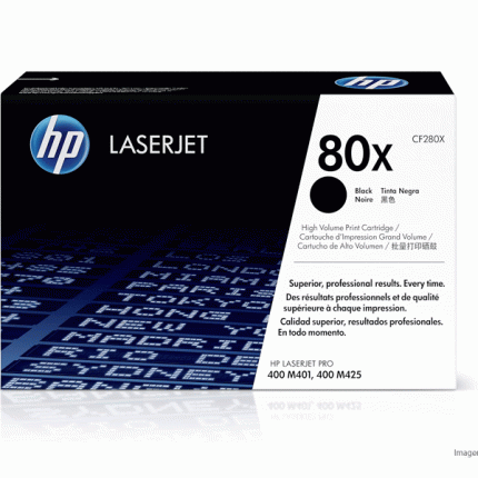 Toner HP CF280X 80X Negro LaserJet Pro M425 M401 6900 Paginas