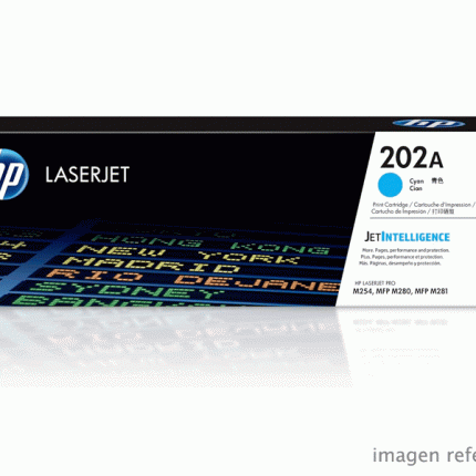Toner HP CF501A 202A LaserJet Pro M254 M281 Cyan 1,300 Paginas