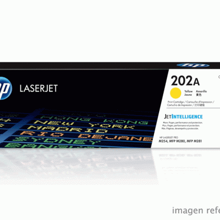 Toner HP CF502A 202A LaserJet Pro M254 M281 Amarillo 1,300 Paginas