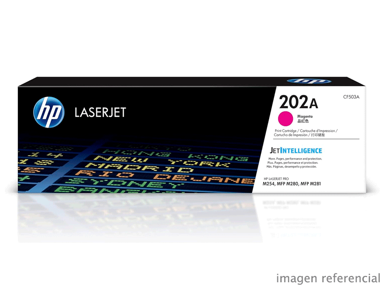 CF503A Toner HP CF503A 202A LaserJet Pro M254 M281 Magenta 1,300 Paginas