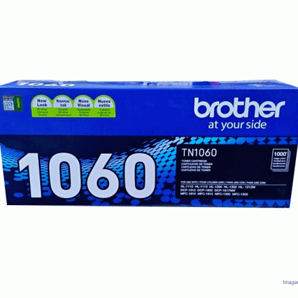 Toner Brother TN-1060 Negro para HL-1112 / DCP-1512 Rendimiento 1,000 Páginas