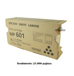 Toner Ricoh 407823 Negro Para MP501SPF, MP601SPF, MP5310DN 25,000 páginas