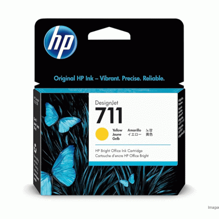 Tinta HP 711 Yellow CZ132A HP DesignJet T120 / T520 Plotter 29ML