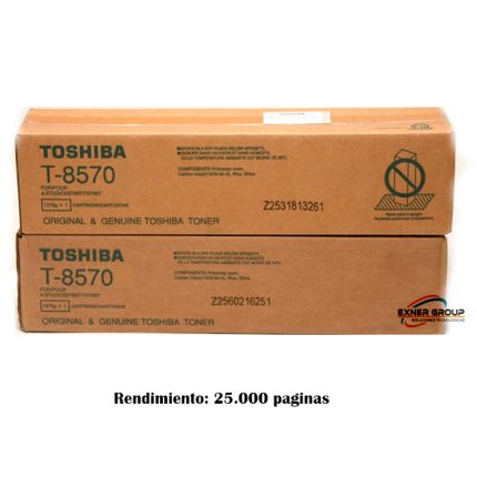 TONER TOSHIBA T-8570A e-STUDIO 557 /657/757/857 73,900 PAGINAS.