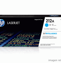 Toner HP W2121A 212A LaserJet M554 M555 M578 Cyan 4,500 Paginas