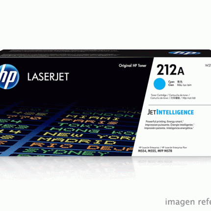 Toner HP W2121A 212A LaserJet M554 M555 M578 Cyan 4,500 Paginas