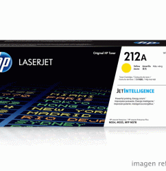 Toner HP W2122A 212A LaserJet M555 Amarillo 4,500 Paginas