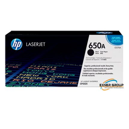 Toner HP CE270A Negro (650a) l.j. cp5525 Original