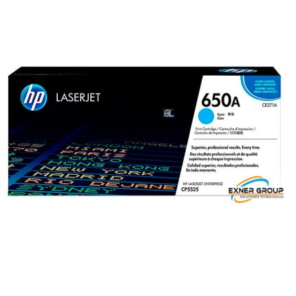 Toner HP CE271A Cyan (650a) l.j. cp5525 Original