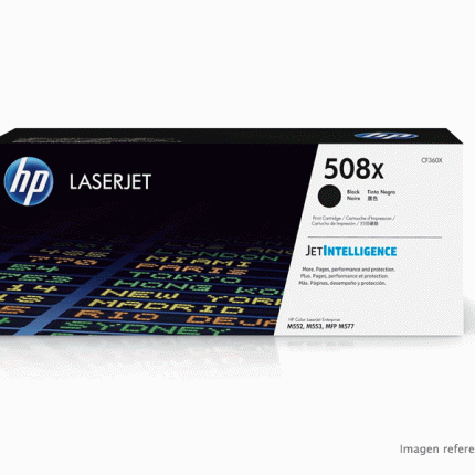 Toner hp cf360x 508x black mfp m553 12,500 paginas