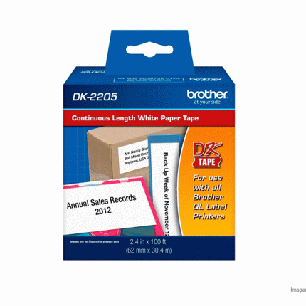 Rollo Continuo Brother DK-2205 62mm x 30.4mt
