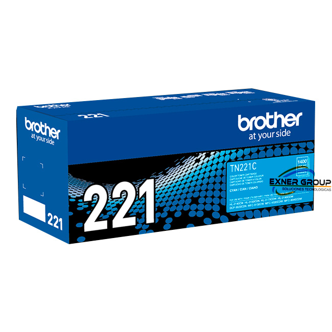 TN-221C Toner Brother TN-221C Cyan hl-3150cdn, hl-3170 1,400 Páginas.