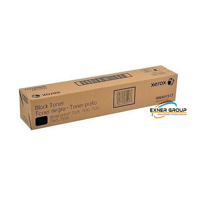 006R01517 Toner Xerox 006R01517 Black WorkCentre 7500, 7530 26,000 Páginas.