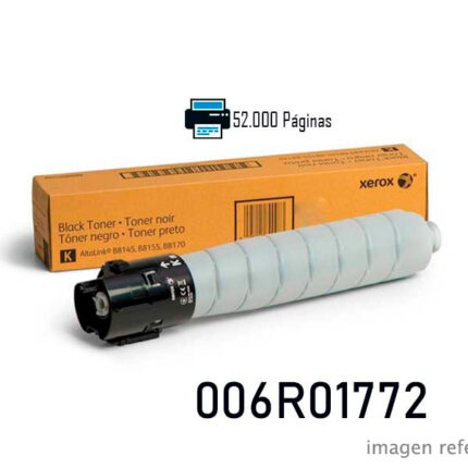 Toner Xerox 006R01772 Negro AltaLink B8145 B8155 B8170 52000 Paginas