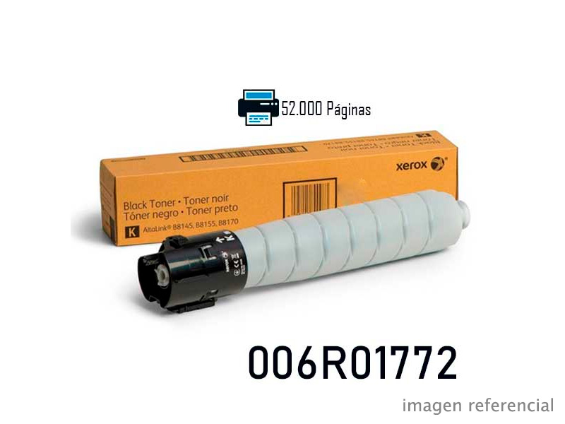 006R01772 Toner Xerox 006R01772 Negro AltaLink B8145 B8155 B8170 52000 Paginas