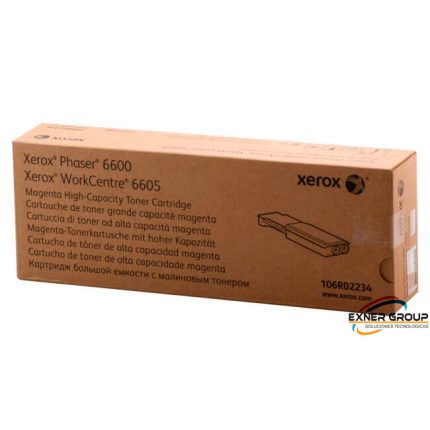Toner Xerox 106R02234 Magenta Phaser 6600, wc 6605 6,000 Páginas.
