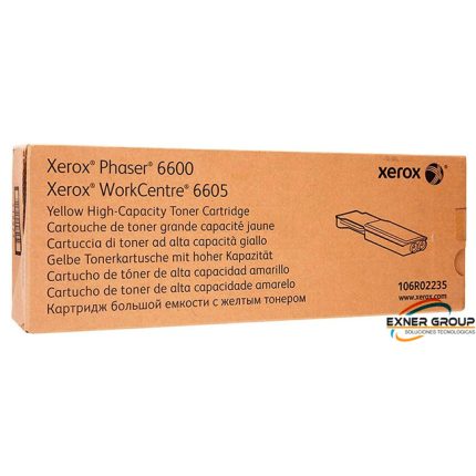 Toner Xerox 106R02235 Yellow Phaser 6600, wc 6605 6,000 páginas
