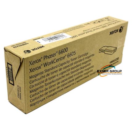 Toner Xerox 106R02250 Magenta phaser 6600, wc 6605 2,000 páginas.
