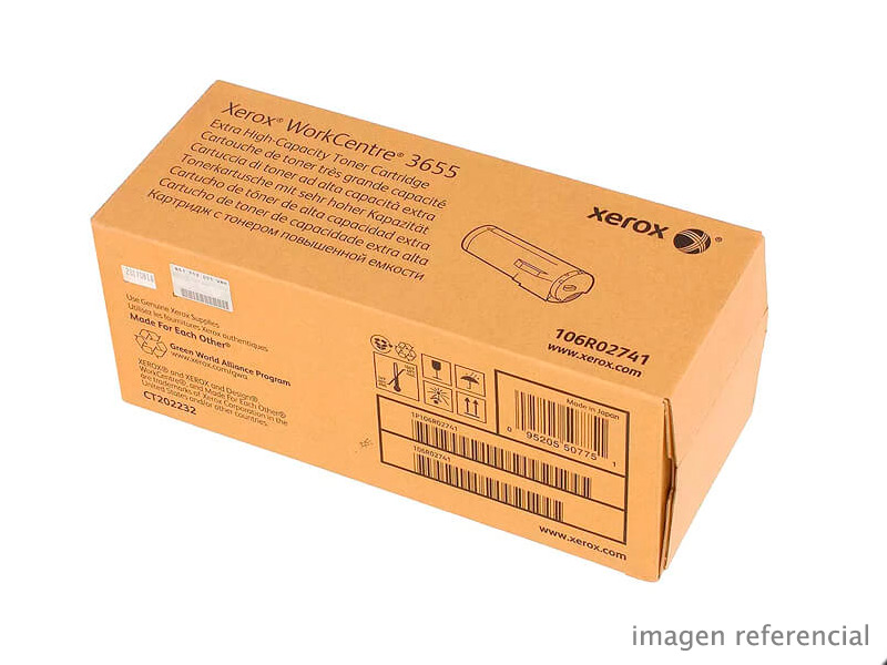 106R02741 Toner Xerox 106R02741 WorkCentre 3655 25,900 Páginas