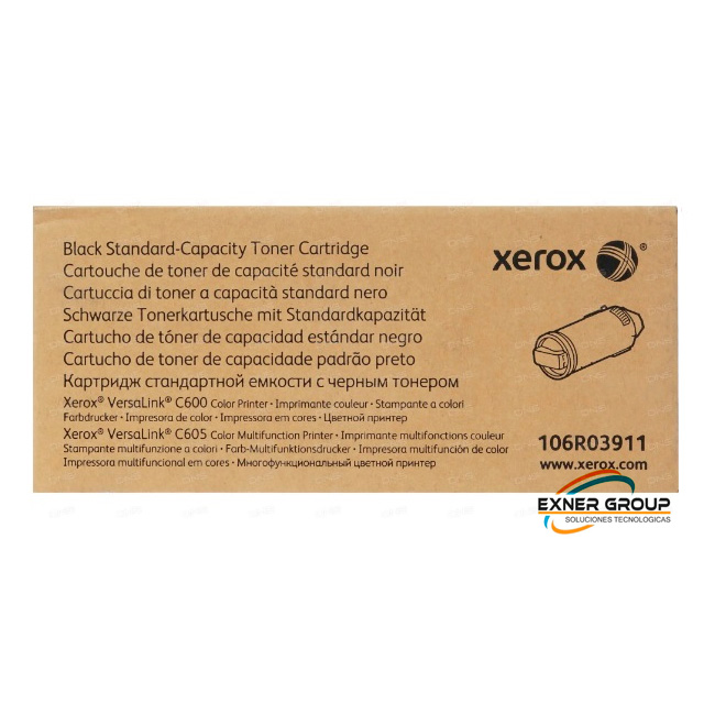 106R03911 Toner Xerox 106R03911 Negro c600, c605 6,000 Páginas.