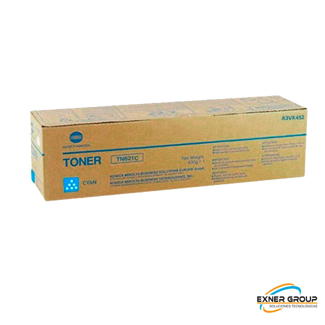 A3VX452 TONER KONICA MINOLTA TN-621C PARA BIZHUB PRESS C71HC A3VX452 CYAN