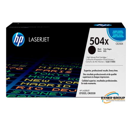Toner HP CE250X (504x) l.j. cp3525 Negro 10,5k.