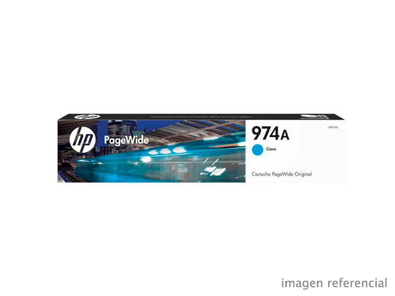 L0R87AL Tinta HP L0R87AL 974 Cian 3,000 páginas