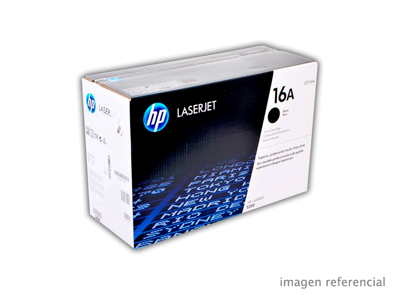 Q7516A Toner HP Q7516A 16A LaserJet 5200 Negro 12,000 Páginas