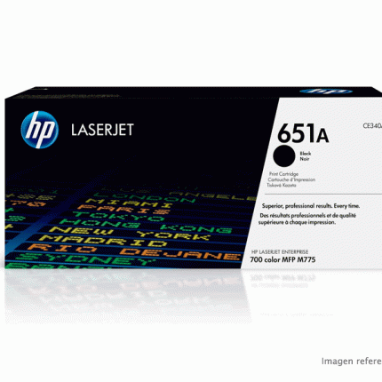 Toner HP CE340A 651A Negro LaserJet Enterprise 700 13,500 Paginas