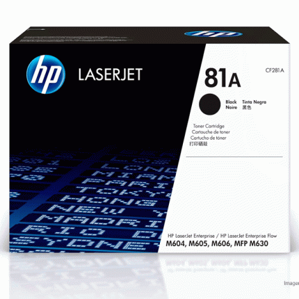 Toner HP CF281A 81A MFP M630 Negro 10,500 Páginas
