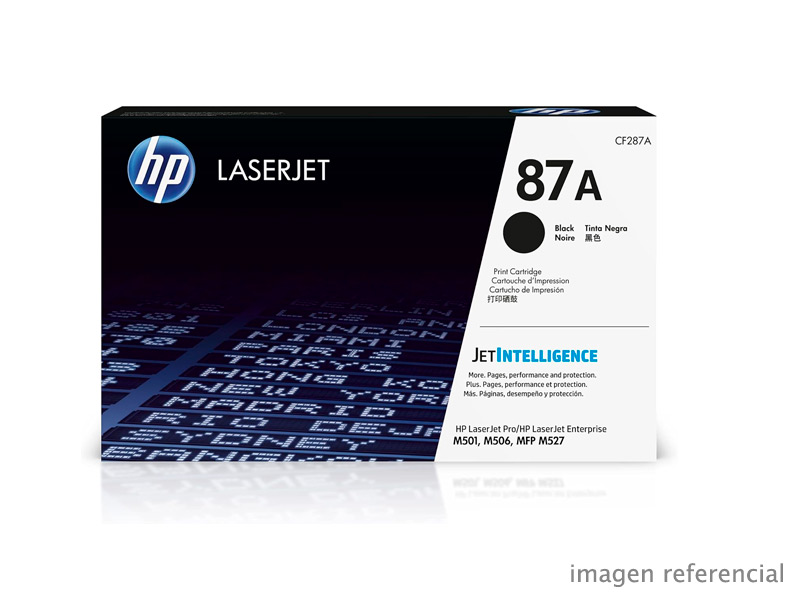 CF287A Toner HP CF287A 87A LaserJet Enterprise M506 Negro 9,000 Paginas