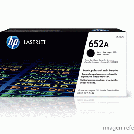 Toner HP CF320A 652A Empresarial M680 Negro 11,500 Paginas