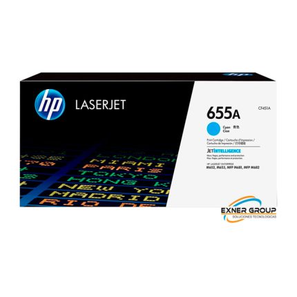 Toner HP CF451A (655a) Cyan Ent m652, m681 10,5k.