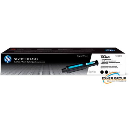 Toner HP W1103AD (103ad) n.s.l 1000 Black (Pack x2)
