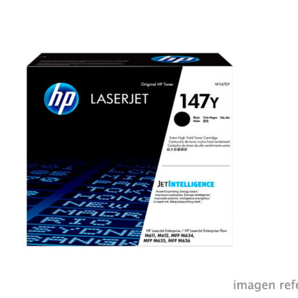 Toner HP W1470Y 147Y negro LaserJet Enterprise 42,000 Paginas