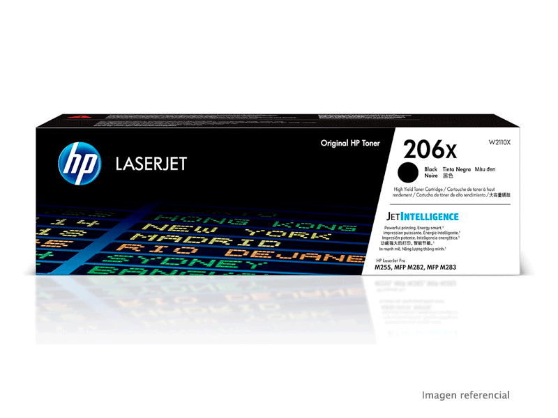W2110X Toner HP W2110X 206X negro HP LaserJet M255 3,150 páginas