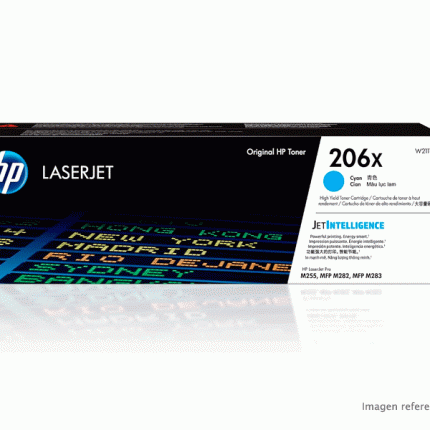 Toner HP W2111X 206X LaserJet M255 Cian 2,450 Paginas