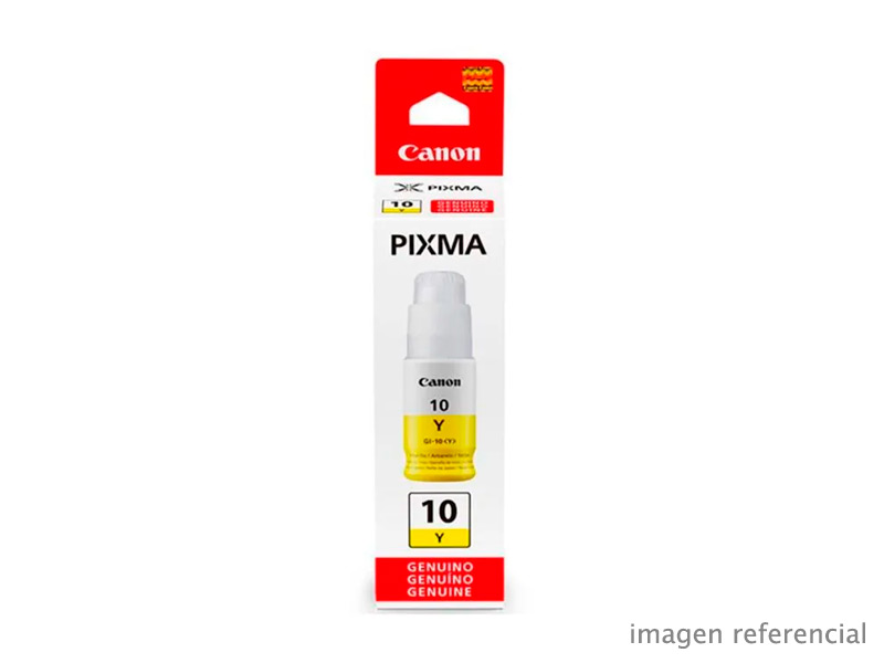 0670C001AA Tinta Canon GI-190Y Amarillo 70ml para PIXMA G3100 G4100 G2100 G1100 Original 0670C001AA