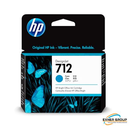Tinta HP 3ED67A (712a) 29ml Cyan